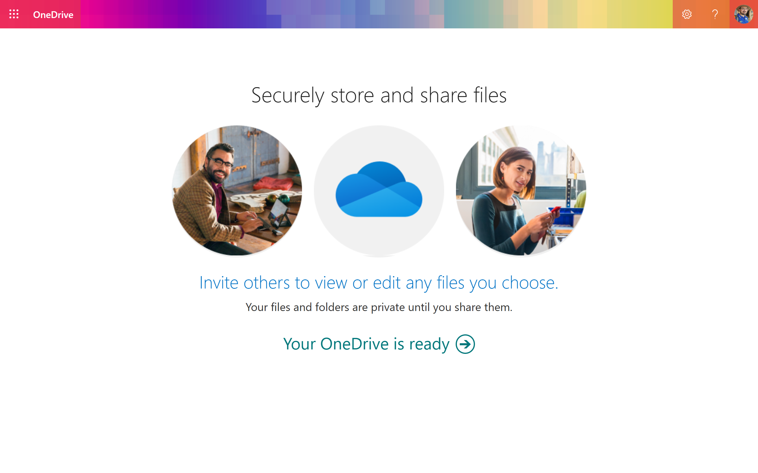 OneDrive file browser on desktop